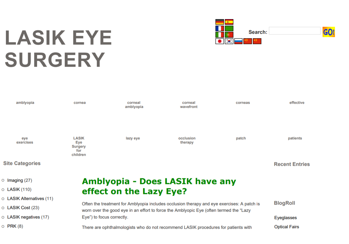 Amblyopia -Does LASIK have any effect on the Lazy Eye?
